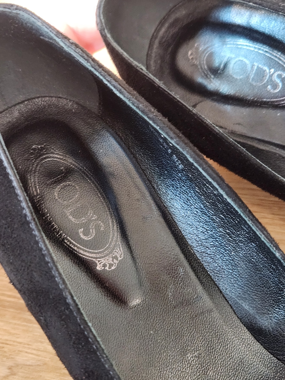Tod's Black Suede Low Heel Pumps - Picture 8 of 12